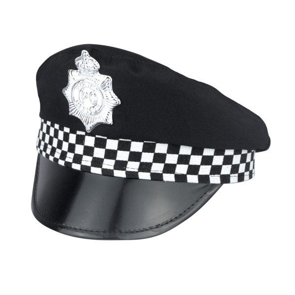 Police Hat Outfit Accessory for Police Cops Fancy Dress